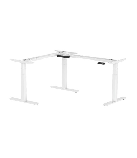 Electric Dual Motor L-Shape Height Adjustable Table Frame – 2 & 3 Stage – (90 Degree)