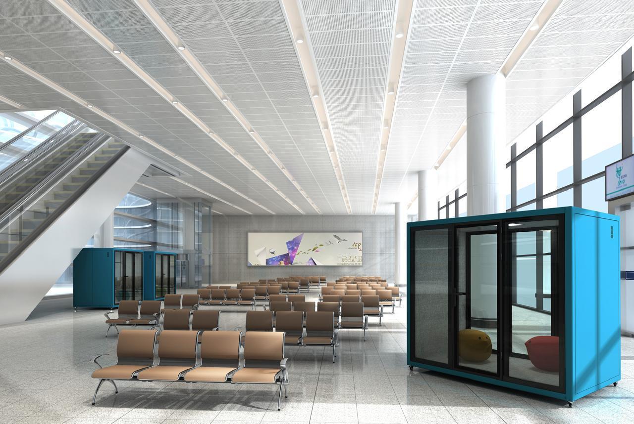 3 Seater Phone Booth Square