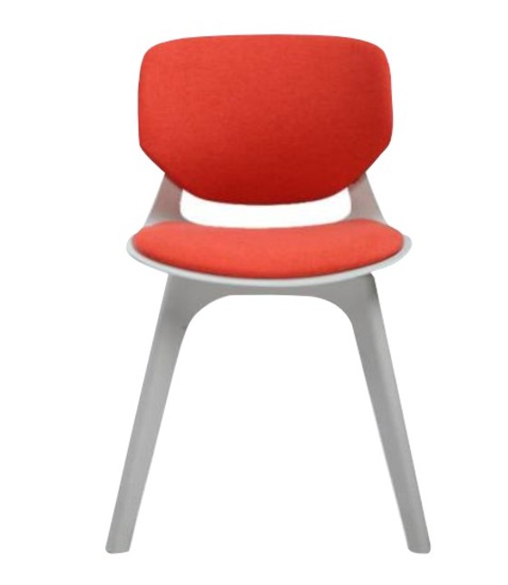 Melody PP Wht Cush Cafe Chair