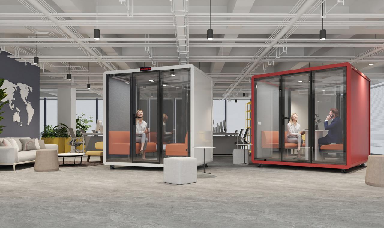 2 Seater Phone Booth Round